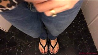 Ever wonder how horny milf goddess dirty talks wet pussy from toilet panties?