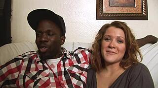 horny newbies bent over, riding, doggystyle in rough interracial group fuck covered in cumshots.