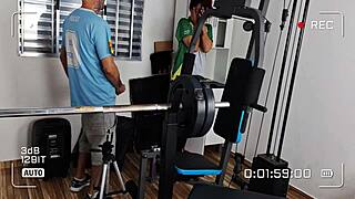 office crossdressers sneak to storage for public outdoor ass play fun 😏🍑