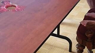 Goddess stomps slave's huge cock until cum explodes under her bare feet