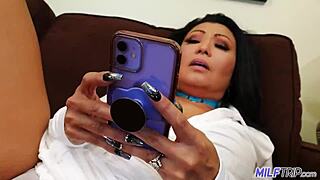 Huge Tit Asian Cougar Milf Rides BBC Hard