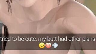 demon nemia twerks giant milky tits ass farting