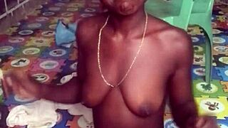 check out this crazy bitch twerking naked then fucking her huge dildo in ass and pussy