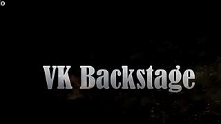 Man, Sandy drinks piss during double anal orgasm fun