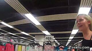 i seduce glamorous czech teen in store rip clothes pov fuck 