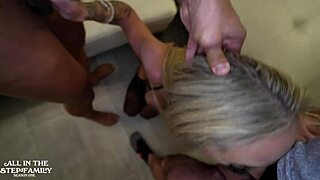 Stepbros double penetrate Canadian hotwife Angie Bloom's big tits and ass 🔥🍑💦