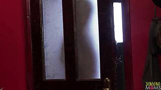 two blonde milfs and brunette share big cocks in wild group fuck