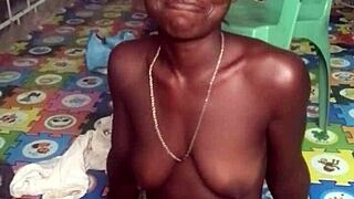 check out this crazy bitch twerking naked then fucking her huge dildo in ass and pussy