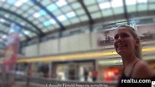 i seduce glamorous czech teen in store rip clothes pov fuck 