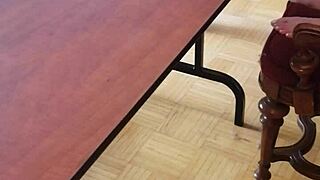 Goddess stomps slave's huge cock until cum explodes under her bare feet