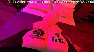 Nasty white bitch gangbanged by hood thugs on big black cocks