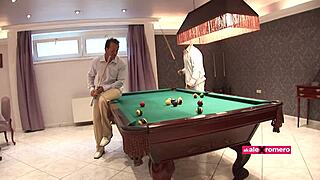 Mandy the nympho housewife squirts hard loving two cocks stretching her pussy wide open