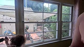 hooters girl bent over takes rough anal creampie doggystyle backstage