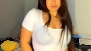 he flashes see-through calzoncitos while crossdressing banana dance shakes