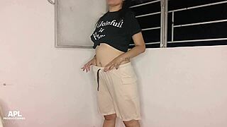 Wanna see this homemade slut's gaping pussy take stranger cock outdoors missionary style?