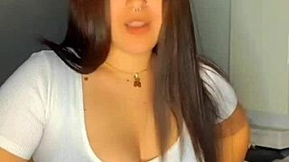 he flashes see-through calzoncitos while crossdressing banana dance shakes