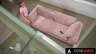 imagine tiffany tatum's soft feet stroking that monster cock slowly