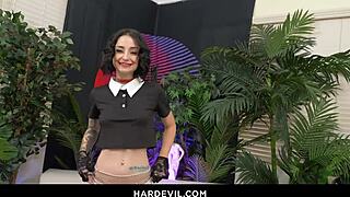 horny stevie moon takes bryan gozzling's monster cock deep in her gaping asshole with ass to mouth