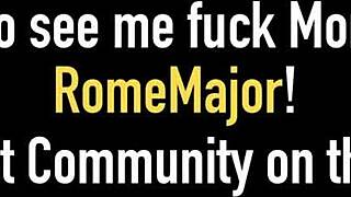 Serenity Taylor's huge natural tits bounce wildly as she rides Rome Majors' thick bareback dick