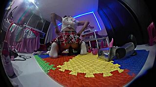 can't believe sister's stuffing toys up her ass alone 😱🍑