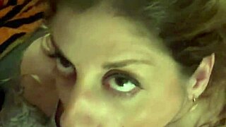 Damn, Sexy Milf Wife Deepthroats Hubby Till Massive Facial Cumshot!