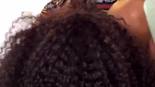 Holy shit lick this 52-year-old chubby African mama's wet pussy in office sex tape!