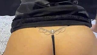 Brazilian dude barebacks curly girl's tight pink asshole till creampie.