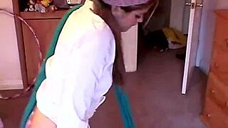 teen topanga teases and plays with herself in solo scene