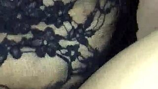 girlfriend's ass stuffed with plug while i fuck hard