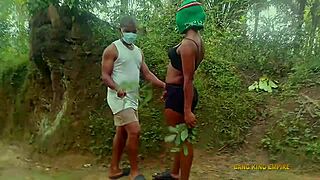 Fucking BBW King's Wife in Bush During Village Ritual