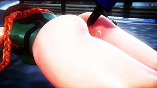 street fighter cammy's ass expands with air fight boobs bounce