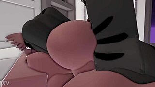 Fucking Hot Furry Girl in Roblox