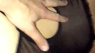 girlfriend's ass stuffed with plug while i fuck hard