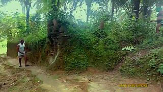 Fucking BBW King's Wife in Bush During Village Ritual