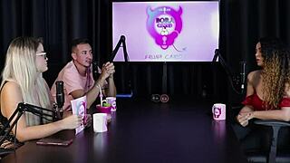 Charllottye sheer red starts soft with lingerie but swings wild in group bdsm with brazilian blondes