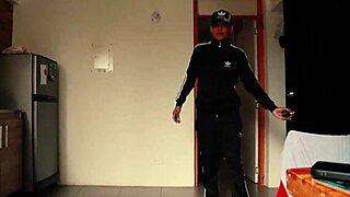 a dangerous woman threatens a broke guy with a knife first