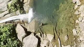 Peruvian redhead gulps stranger semen deep in jungle creampie