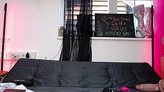 siswet19's tight ass stretched wide by huge dildos and plugs