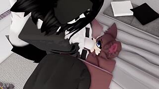 Fucking Hot Furry Girl in Roblox