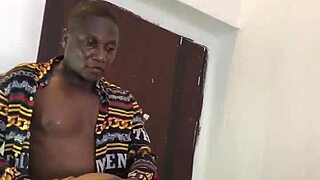 Holy shit lick this 52-year-old chubby African mama's wet pussy in office sex tape!