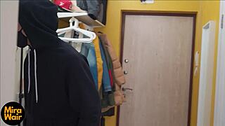 Surprise! Stranger thief bends over and fucks landlady's fat ass deep with creampie!