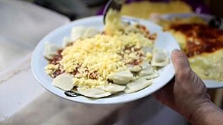 devouring food publicly at balcarce restaurant eatery 😋🍽️👥