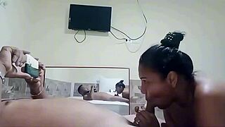 real leaked homemade creampie as cheating housewife sucks lover bareback and begs for cum?