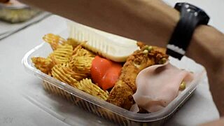 devouring food publicly at balcarce restaurant eatery 😋🍽️👥