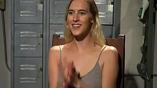 Blonde Bimbo Bound In BDSM Domination With Pierced Tits Tormented.