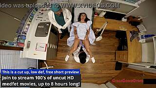 Tampa University Entrance Physical - Lilly Hall Spreads in Latex Nurse Gloves!