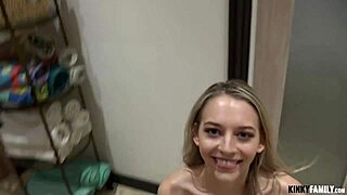 Kinky Stepdaughter Lily Larimar Deepthroats Daddy Monster Cock Gagging