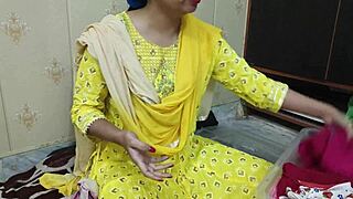 whoa daddy-in-law banging his stepdaughter hard in hindi audio 😏🇮🇳💦