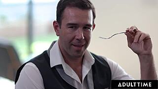 victoria voxxx's natural tits get double drilled in wild nympho threesome