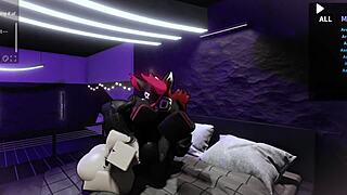 Big Tits Slut Succubus Bred Creampie in Roblox Studio Fuck